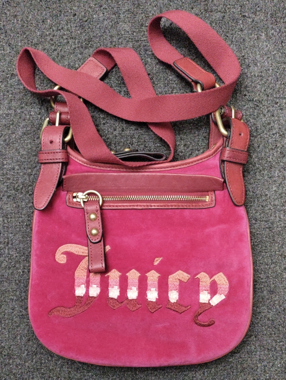 Juicy Couture Embroidered Shoulder Bag in Pink